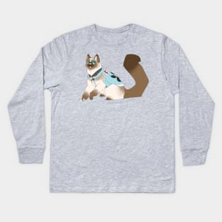 Siamese Kids Long Sleeve T-Shirt